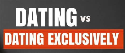 dating vs exclusive dating